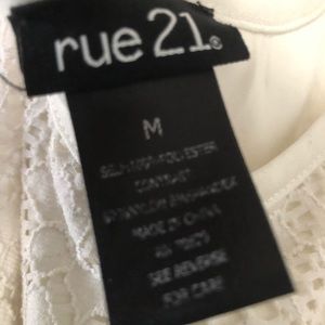 Rue 21 white lace dress